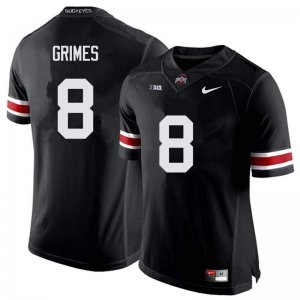 Men's Ohio State Buckeyes #8 Trevon Grimes Black Nike NCAA College Football Jersey Lifestyle HOU1844II